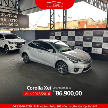 TOYOTA COROLLA 2.0 XEI 16V FLEX 4P AUTOMÁTICO
